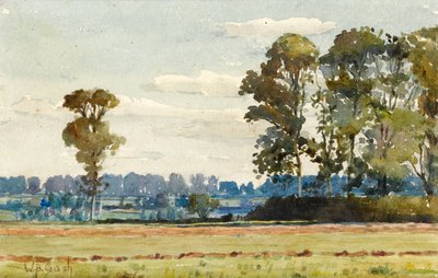 Landschaft mit Ulmen von Walter Bonner Gash
